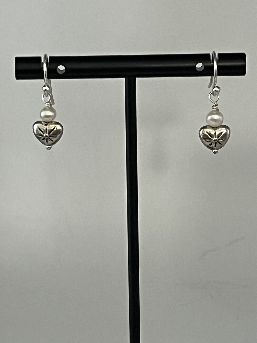 Nadine Leo Mississippi River Pearl Co Sterling Silver Pearl Earrings